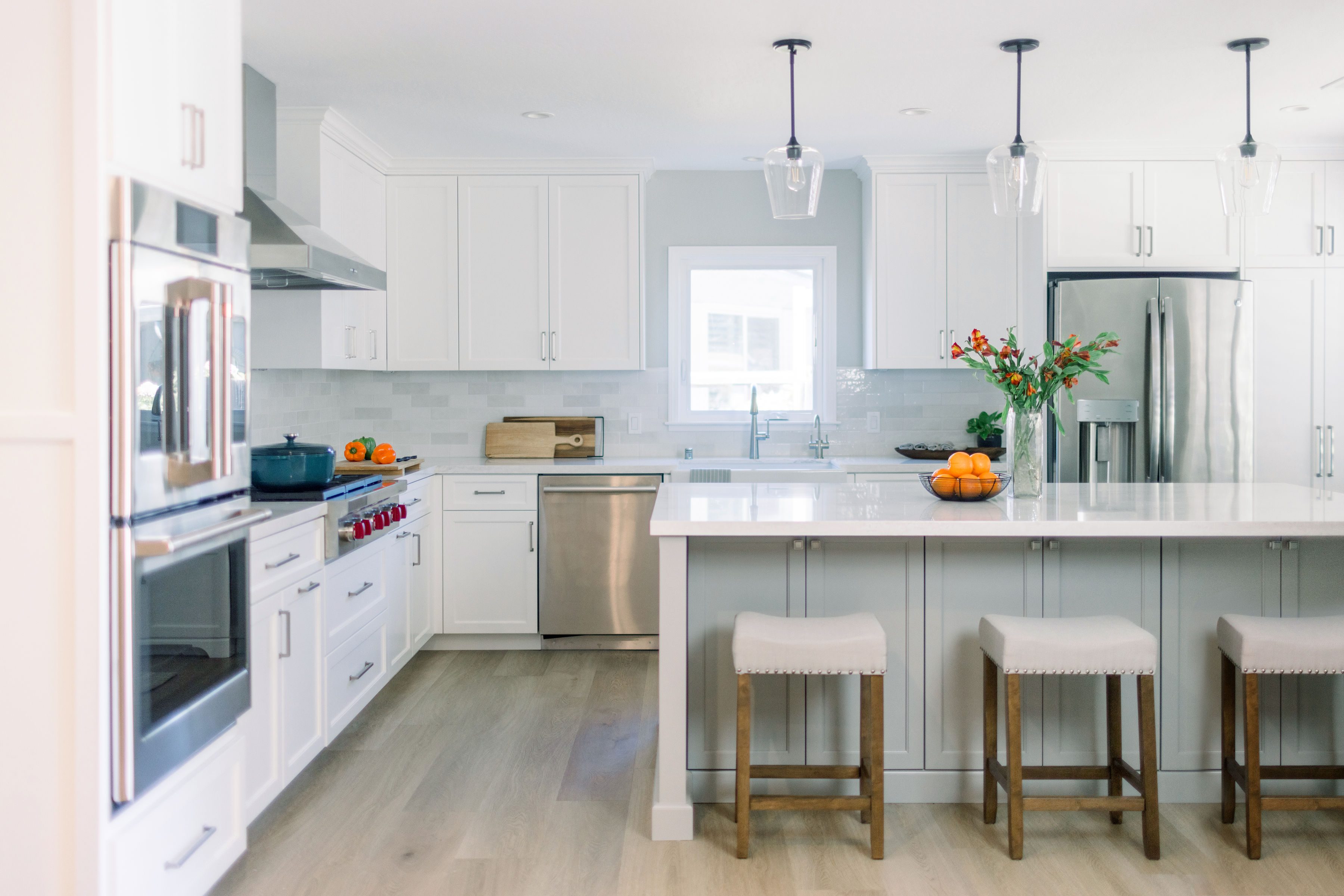Consistent color palate makes a space flow better