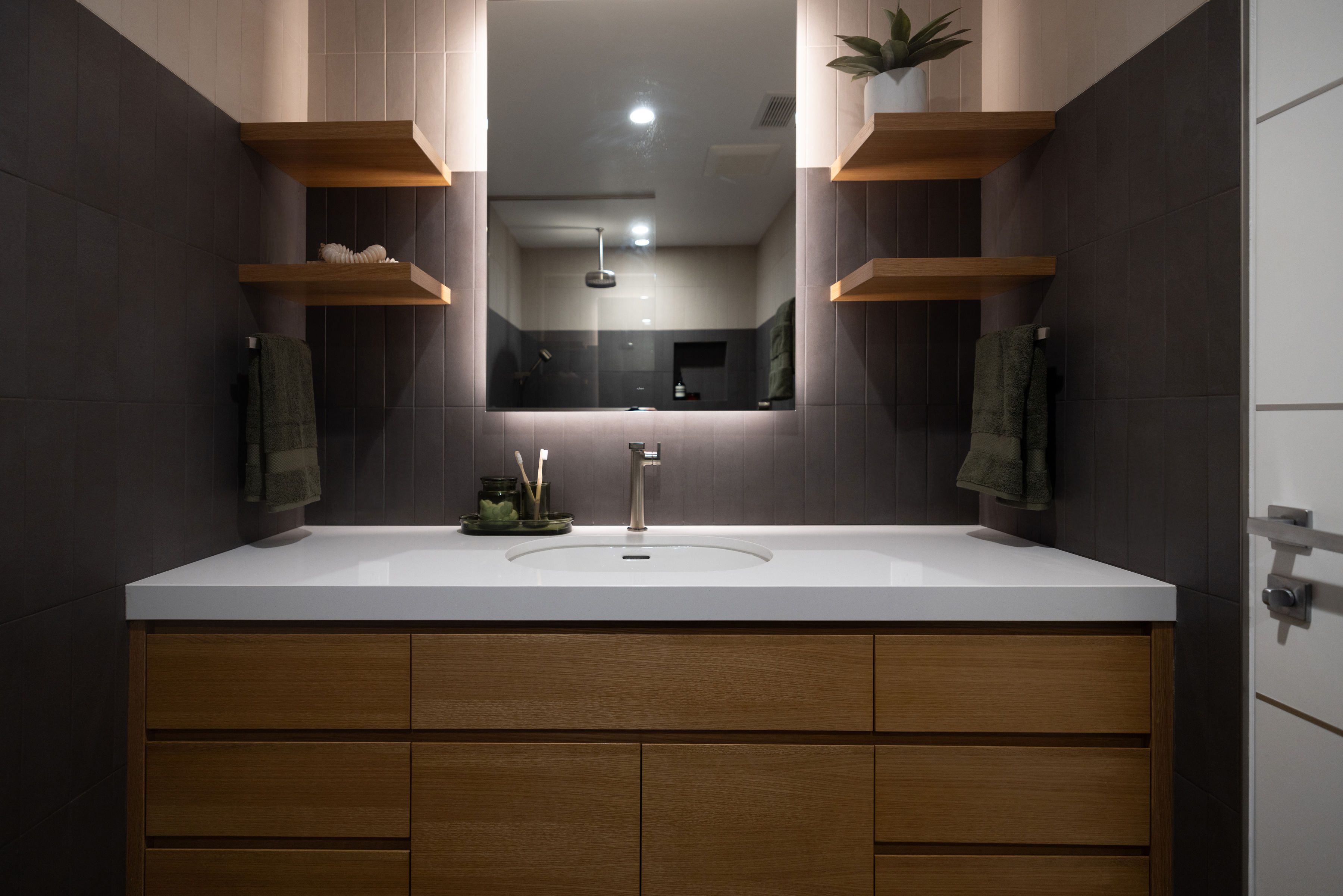 Materials and finishes coordination establishes aesthetics and cohesiveness