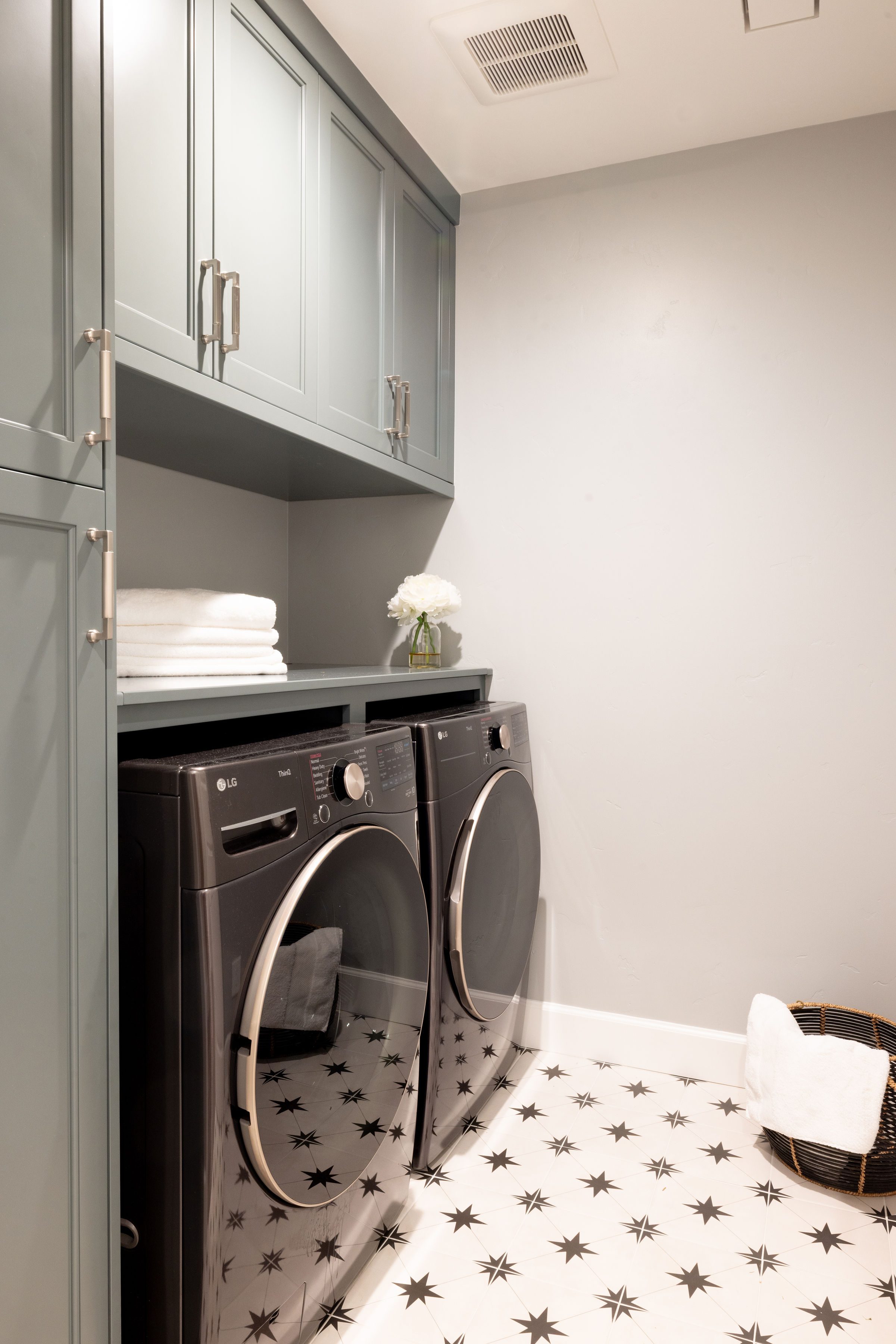 Porcelain tiles are best suited for mud room or laundry room flooring.